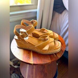 Steve Madden Suede Sandals - Size 8.5 - small black spot on strap shown in pics